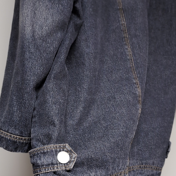 TaylorMade Denim Jacket with Brown Faux Fur Collar - Picture 10 of 11